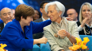 Президентът на Международния валутен фонд МВФ Кристалина Георгиева и председателят