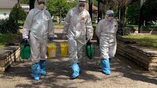 Екип на ВМА дезинфекцира болницата във Видин 