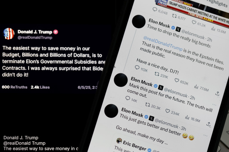 Част от постовете на Мъск в Х