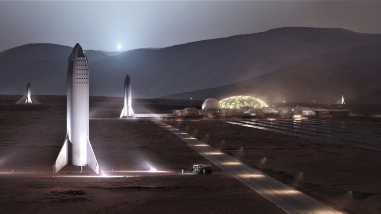 Как ще изглежда SpaceX база на Марс