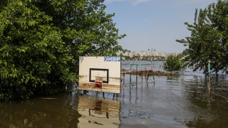 Приблизителният размер на екологичните щети дължащи се на разрушаването на Каховската водноелектрическа