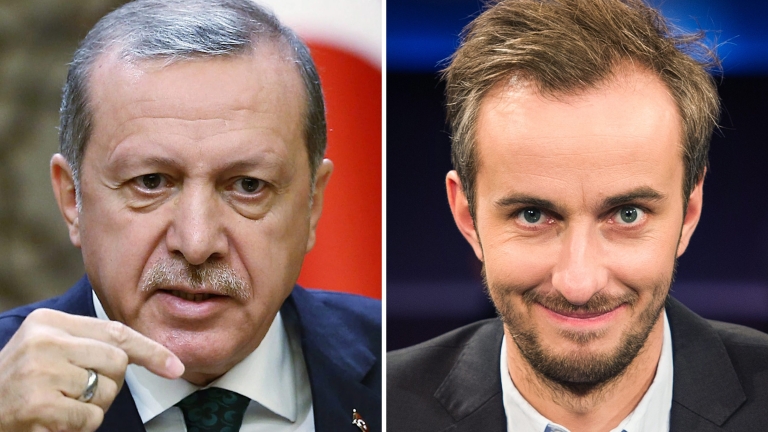 Преустановиха разследването срещу германския комик, обидил Ердоган 