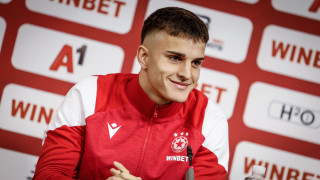 Талантът на ЦСКА Георги Чорбаджийски застана пред медиите ден преди