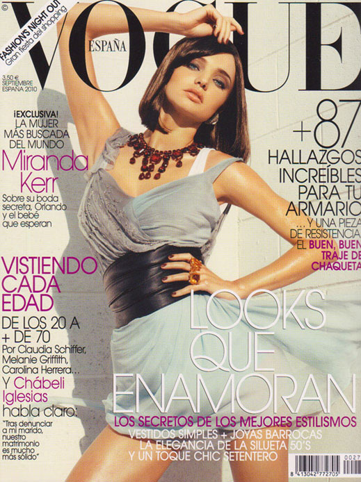 Прелестната Миранда позира за испанския Vogue