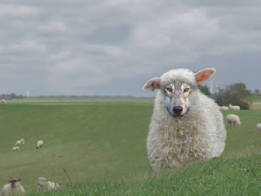 Кученце се пръкна от овца в Китай