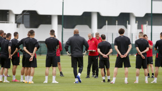 Българският национален отбор по футбол тренира на пълни обороти преди