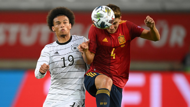 Германия и Испания завършиха наравно 1:1 в мач от Лига