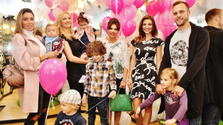 Футболистът Ваня Джеферович и двете му деца Леа и Бо