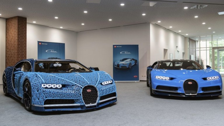 Сглобяването на Bugatti Chiron от Lego несъмнено би отнело адски