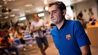 Треньорът на Барселона Ернесто Валверде коментира предстоящия 1 16 финален сблъсък на тима