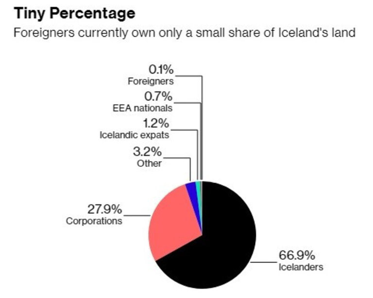  Чужденците имат доста дребна част от земята в Исландия 