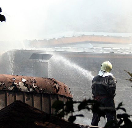Пожар горя в цех за производство на биодизел