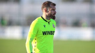 Вратарят на ЦСКА Густаво Бусато говори пред медиите в родината