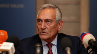 Президентът на Италианската футболна федерация Габриеле Гравина внесе малко повече