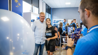 Официалният магазин на Левски в сектор А на стадион Виваком