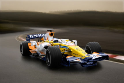 Болидът на Ф. Алонсо от F1 е в София