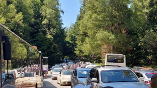 Блокада на пътя за Златните мостове на Витоша