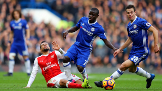 Халфът на Челси Н Голо Канте и вратарят на Рома Алисон