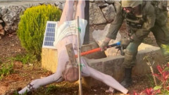 Италиански военни замениха разбитата от израелски войник статуя на Исус Христос в Ливан