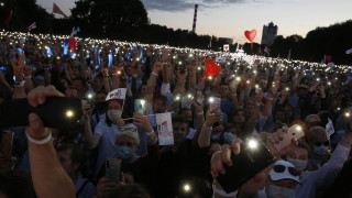 Десетки хиляди граждани на Беларус се събраха на митинг в