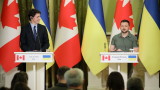 Канадският премиер посети Киев, пред него Зеленски говори за контранастъплението