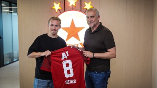 Новото попълнение на ЦСКА Дейвид Сегер проведе първа тренировка с