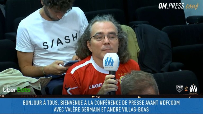 Френският журналист Емануел Баранг беше на пресконференция на Олимпик (Марсилия)