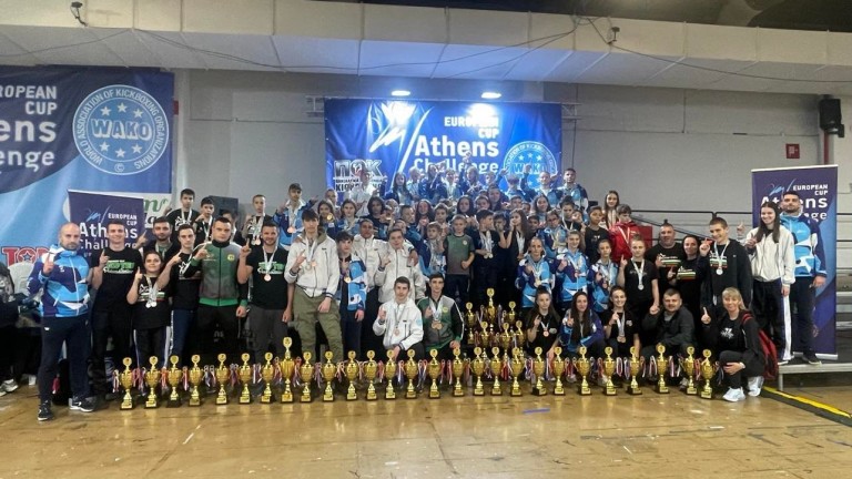 Болгария заняла первое место на Кубке Европы по кикбоксингу в Афинах