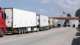 Камиони с помощ влизат в Газа 
