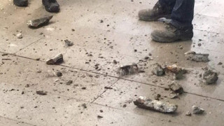 Част от покривната конструкция на Акушеро гинекологичното отделение към Университетската многопрофилна