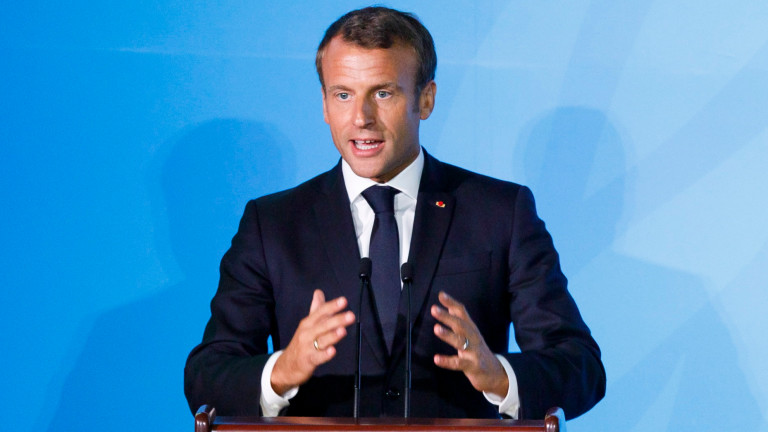 Френският президент Еманюел Макрон призова в понеделник колегите си да