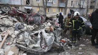 Руска ракетна атака срещу град Мерефа в североизточната Харковска област