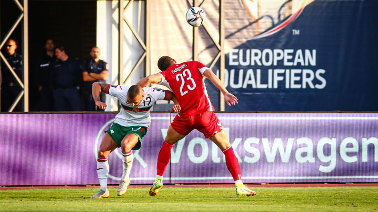 България - Литва 1:0 (Развой на срещата по минути)