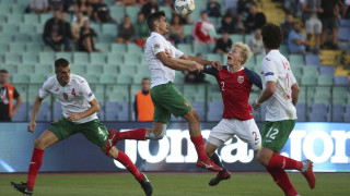 България 0 0 Норвегия 50′ Първа смяна и в