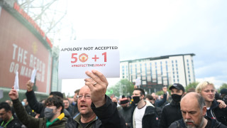 Протестните действия на привържениците на Манчестър Юнайтед спрямо собствениците на клуба