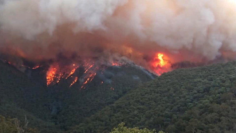 Пожарите в Австралия – като в ада, дори шосетата се топят
