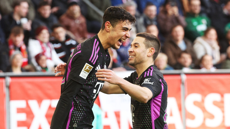 Байерн (Мюнхен) победи с 3:2 като гост Аугсбург в баварското дерби от 19-тия