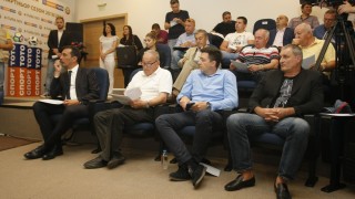 Изпълнителният директор на Левски Красимир Иванов присъства на тегленето на