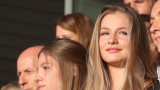 Принцеса Леонор, инфанта София и присъствието им на мача на женския национален отбор по футбол на Испания