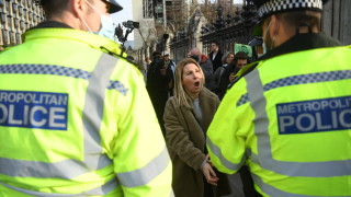 Над 150 задържани на протеста в Лондон 