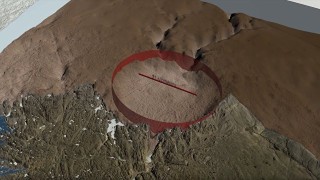 Група учени са открили кратер с диаметър около 31 километра