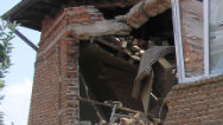 Тераса на къща се срути в центъра на Гоце Делчев
