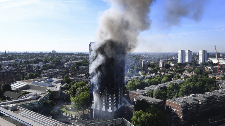Лондонската пожарна допуснала големи грешки при пожара в "Гренфел тауър" през 2017 г.