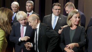 Външни министри от страни членки на Европейския съюз включително Великобритания