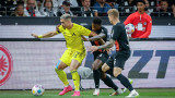 Айнтрахт - Левски, 2:0, (Развой на срещата по минути)
