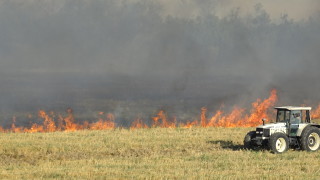 Горският пожар над село Югово община Лъки който вчера беше