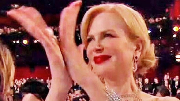 Никол Кидман обясни странните си аплодисменти на Оскарите