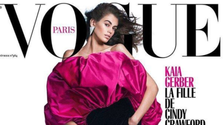 Кая Гербер с първа корица на Vogue