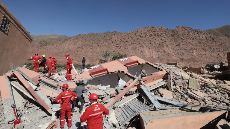 Броят на жертвите в резултат на земетресението, което удари Мароко