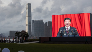 Китайският президент Си Дзинпин и руският президент Владимир Путин в